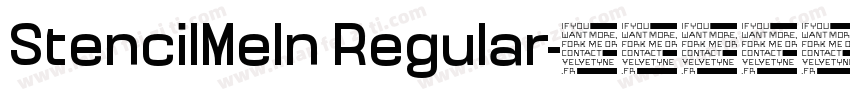StencilMeIn Regular字体转换